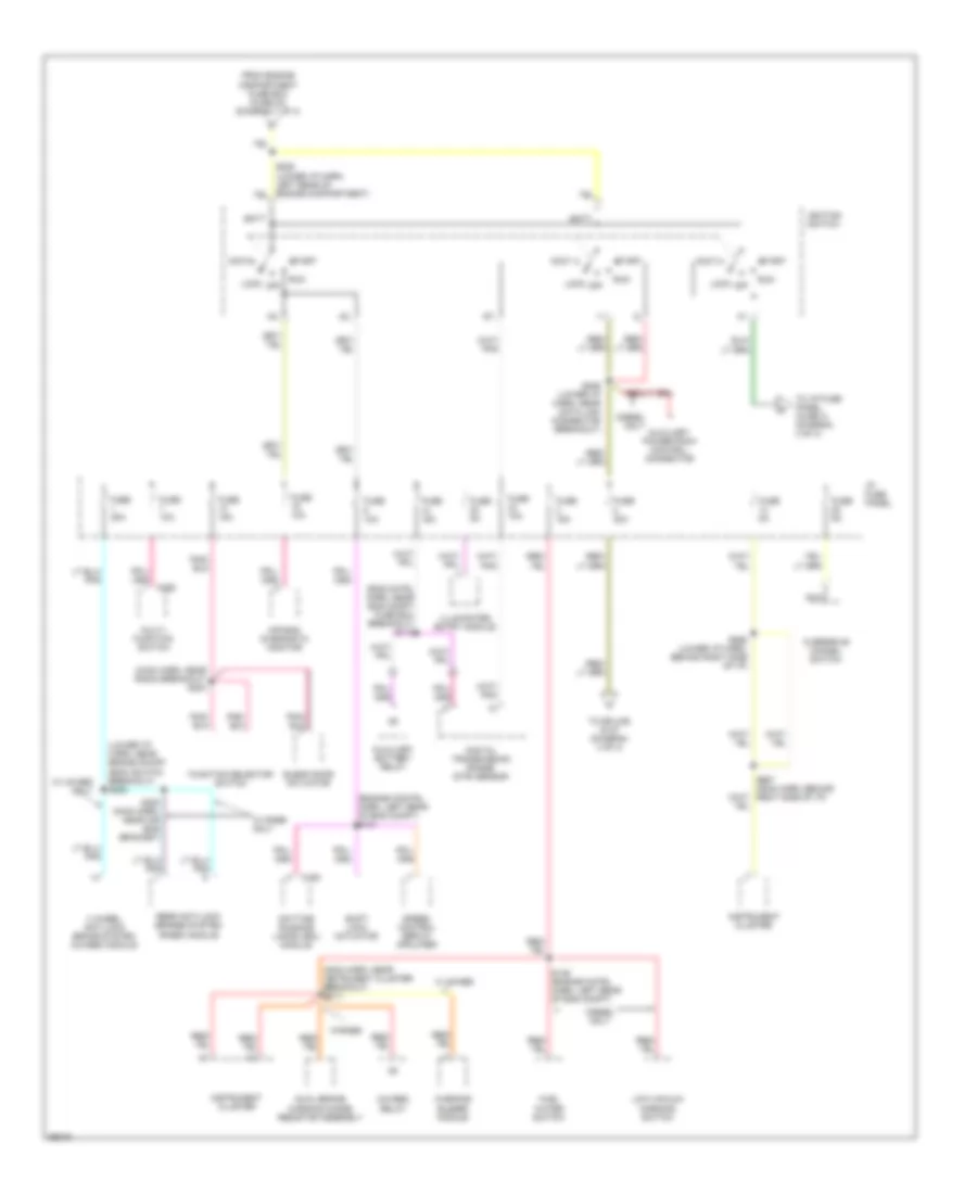 Power Distribution Wiring Diagram (3 of 4) for Ford Econoline E150 1997