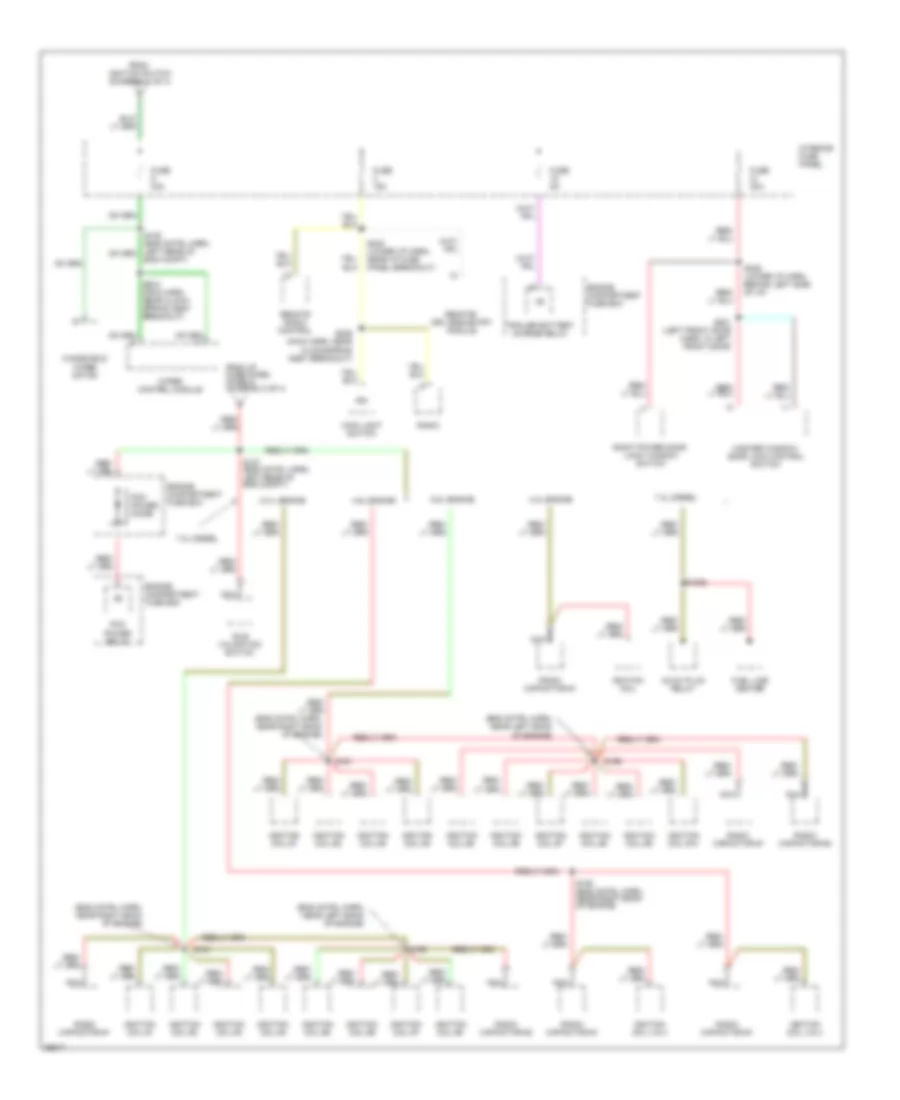 Power Distribution Wiring Diagram (4 of 4) for Ford Econoline E150 1997