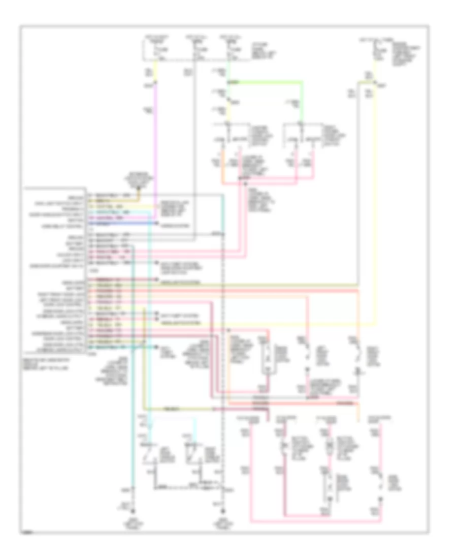 Keyless Entry Wiring Diagram for Ford Econoline E150 1997