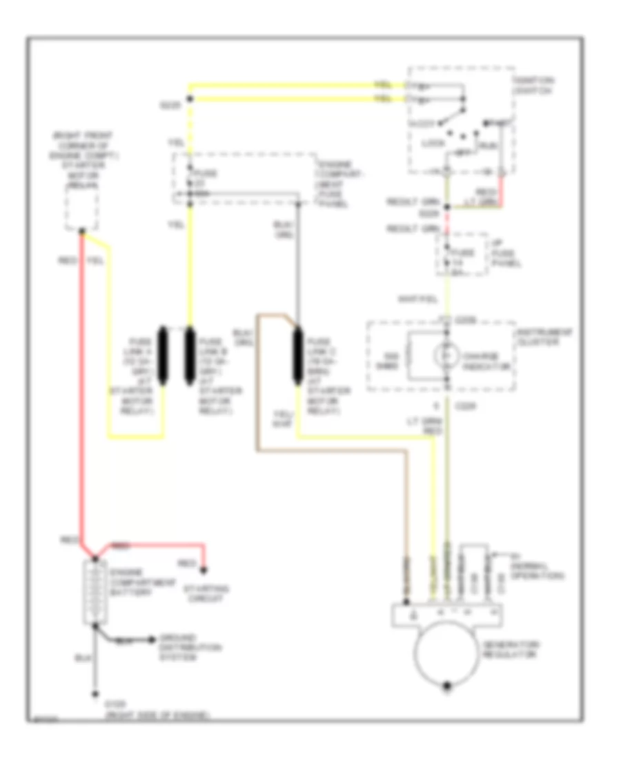4 2L Charging Wiring Diagram for Ford Econoline E150 1997