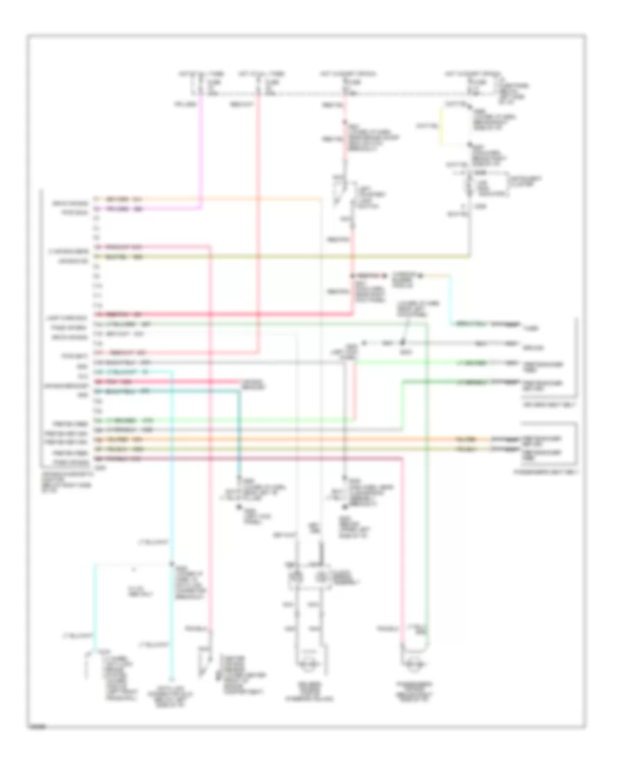 Supplemental Restraint Wiring Diagram for Ford Econoline E150 1997