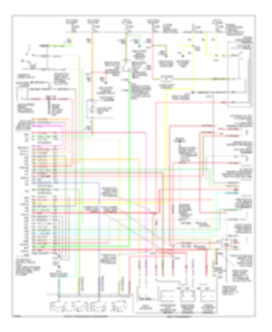 4 2L Transmission Wiring Diagram 4R70W for Ford Econoline E150 1997