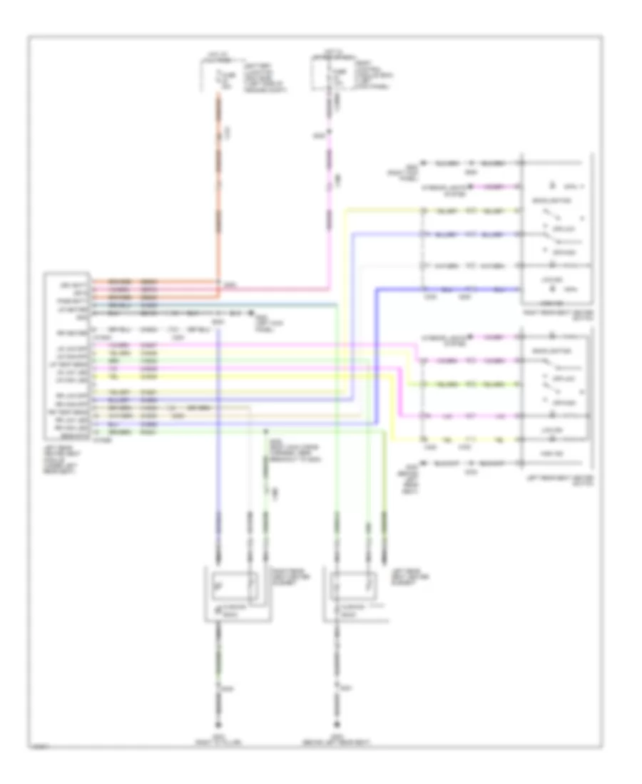 Rear Heated Seats Wiring Diagram for Ford Edge SEL 2014