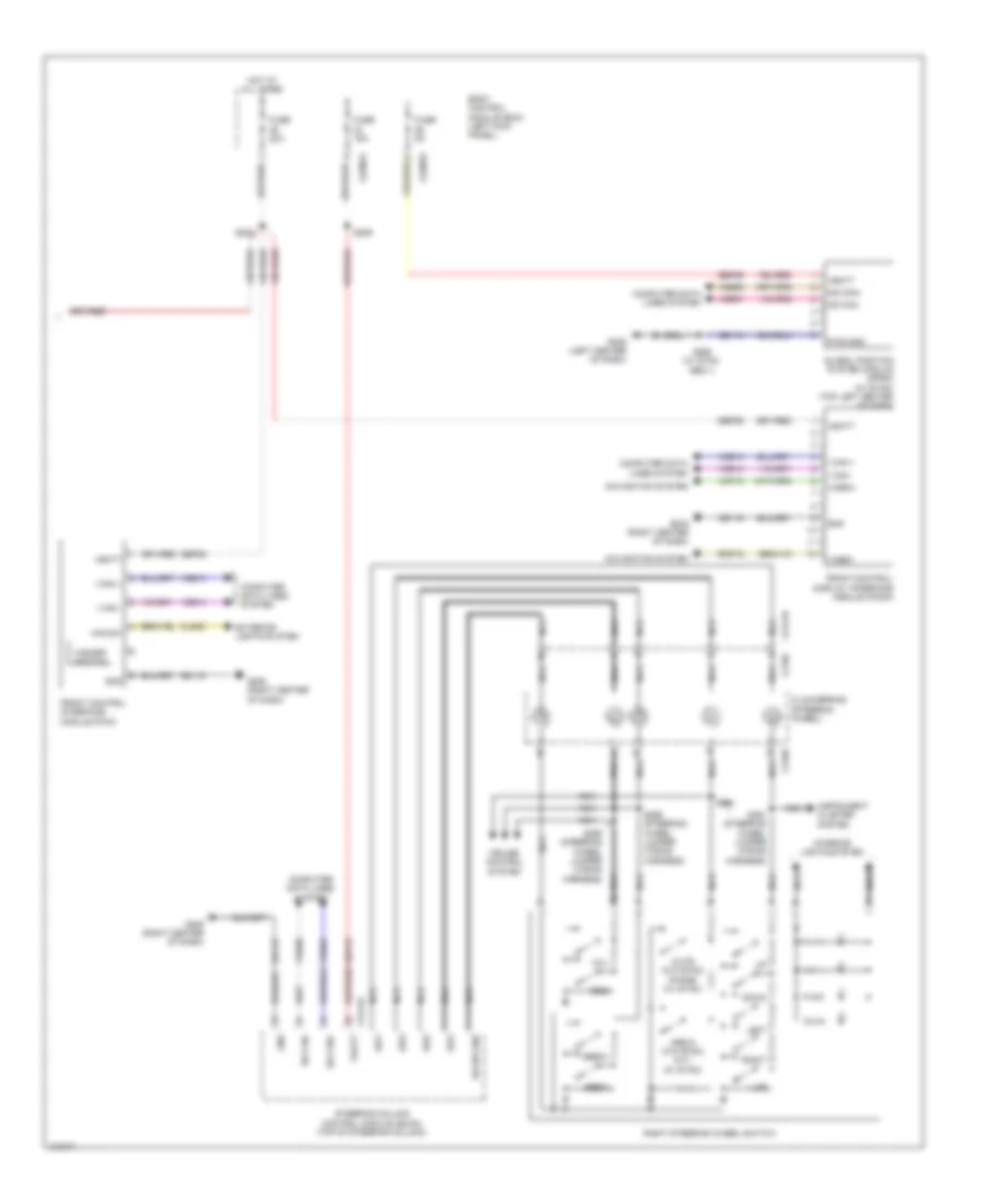Premium Radio Wiring Diagram 2 of 2 for Ford Edge SEL 2014
