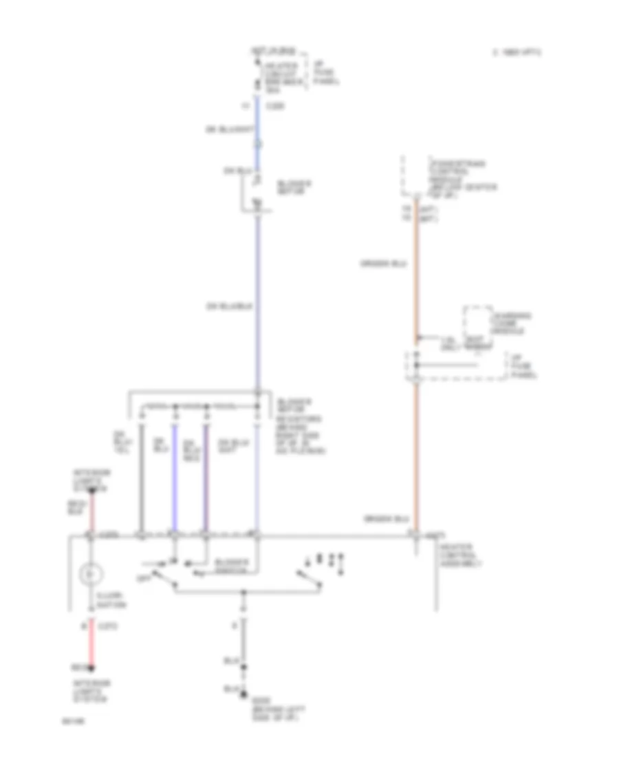 Heater Wiring Diagram for Ford Escort 1995