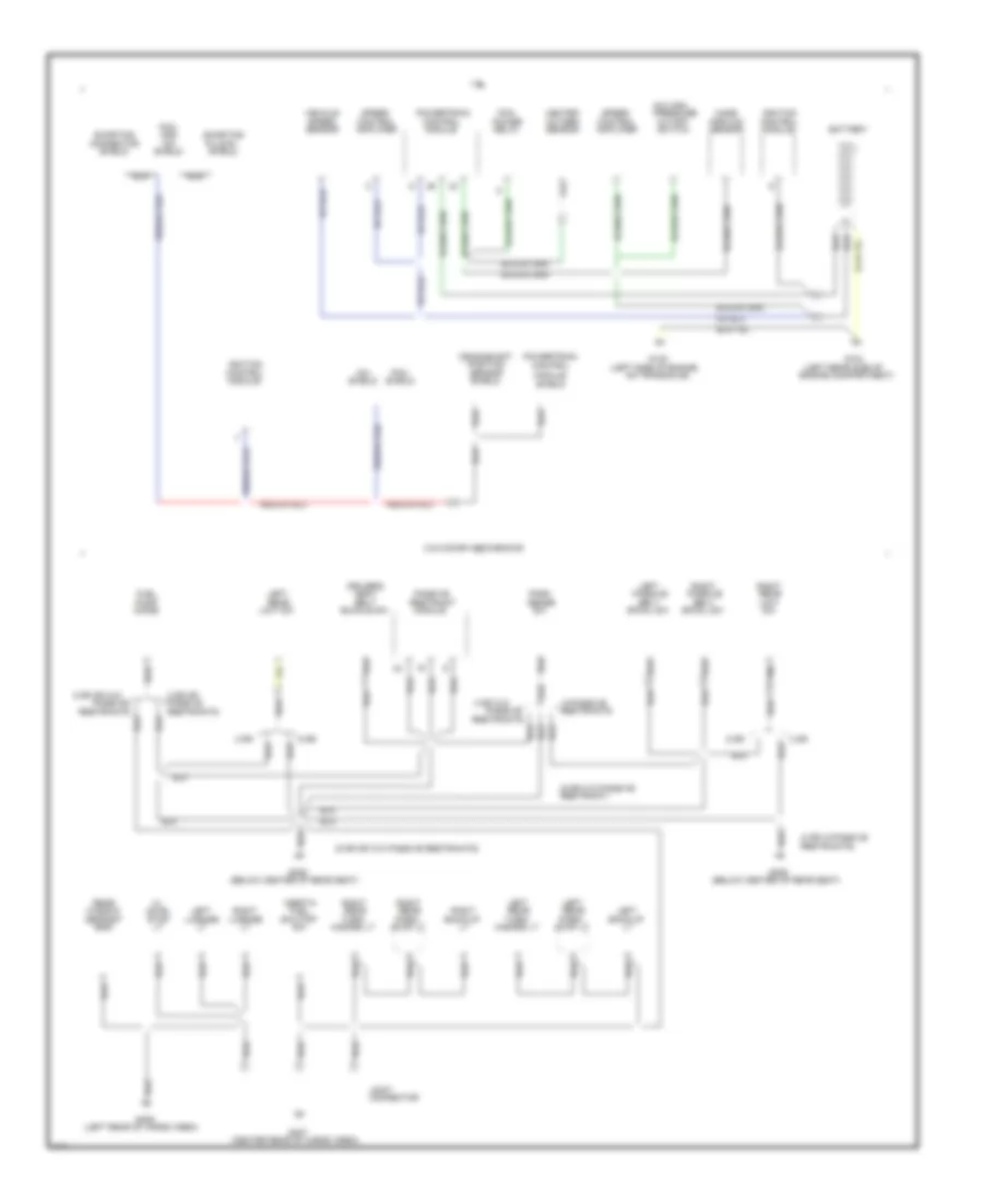 Ground Distribution Wiring Diagram (3 of 4) for Ford Escort 1995