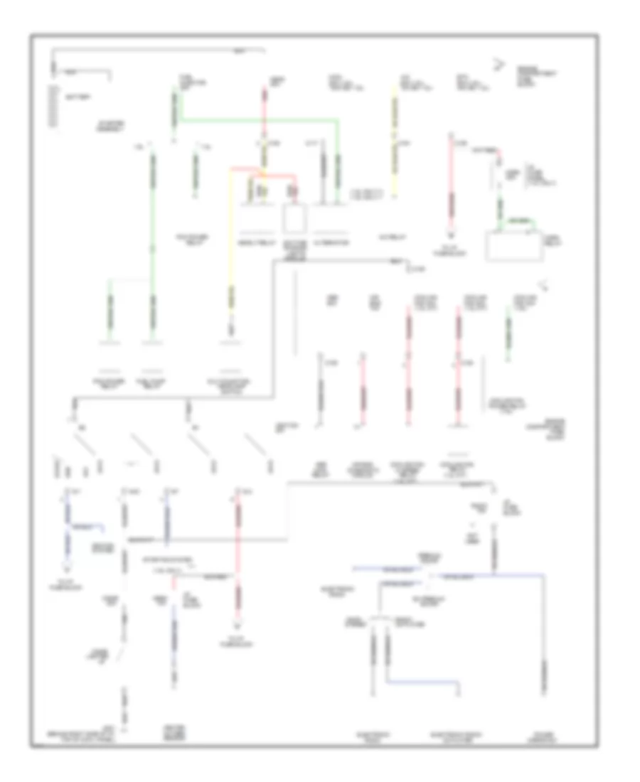Power Distribution Wiring Diagram 1 of 3 for Ford Escort 1995