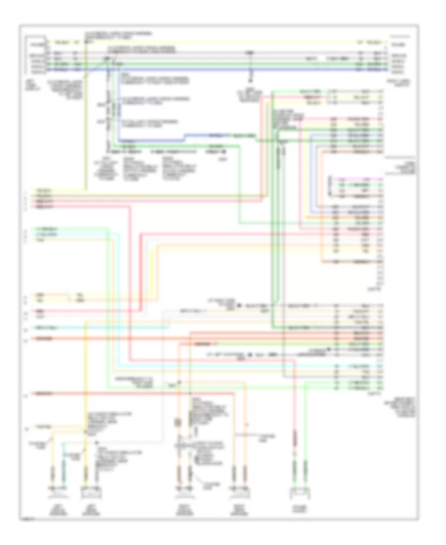 Radio Wiring Diagram with Rear Entertainment 2 of 2 for Ford Econoline E350 Super Duty 2004