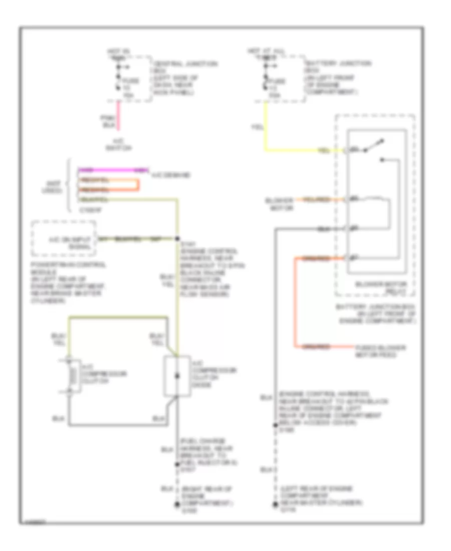 5 4L Manual A C Wiring Diagram with Stripped Chassis for Ford Cutaway E350 Super Duty 2001