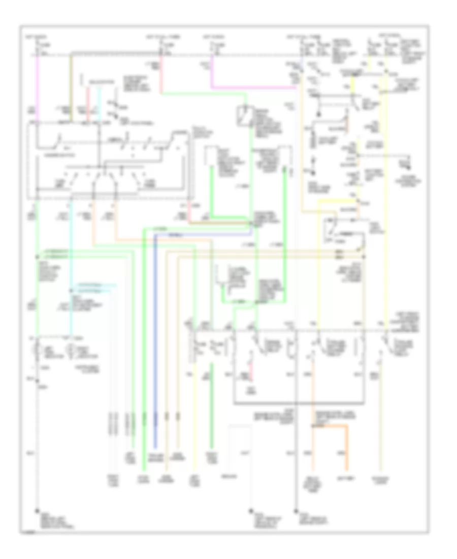 Exterior Lamps Wiring Diagram, with Stripped Chassis for Ford Cutaway E350 Super Duty 2001
