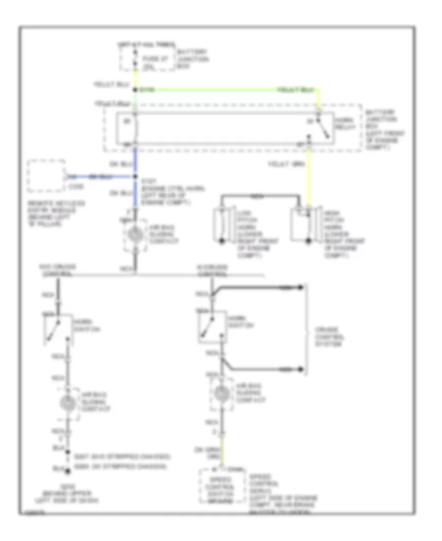 Horn Wiring Diagram for Ford Cutaway E350 Super Duty 2001