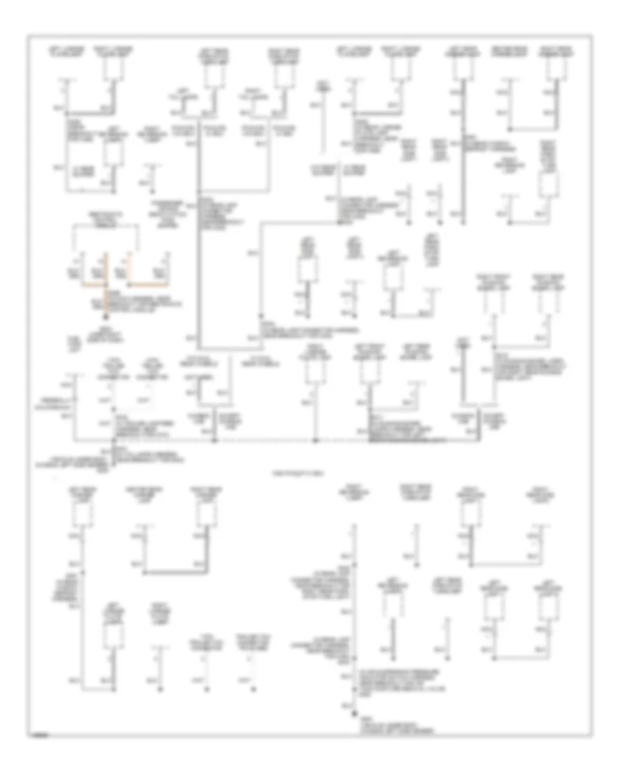 Ground Distribution Wiring Diagram 3 of 4 for Ford Cab  Chassis F350 Super Duty 2003