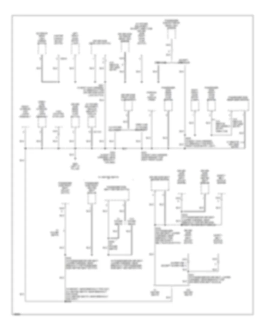 Ground Distribution Wiring Diagram 4 of 4 for Ford Cab  Chassis F350 Super Duty 2003