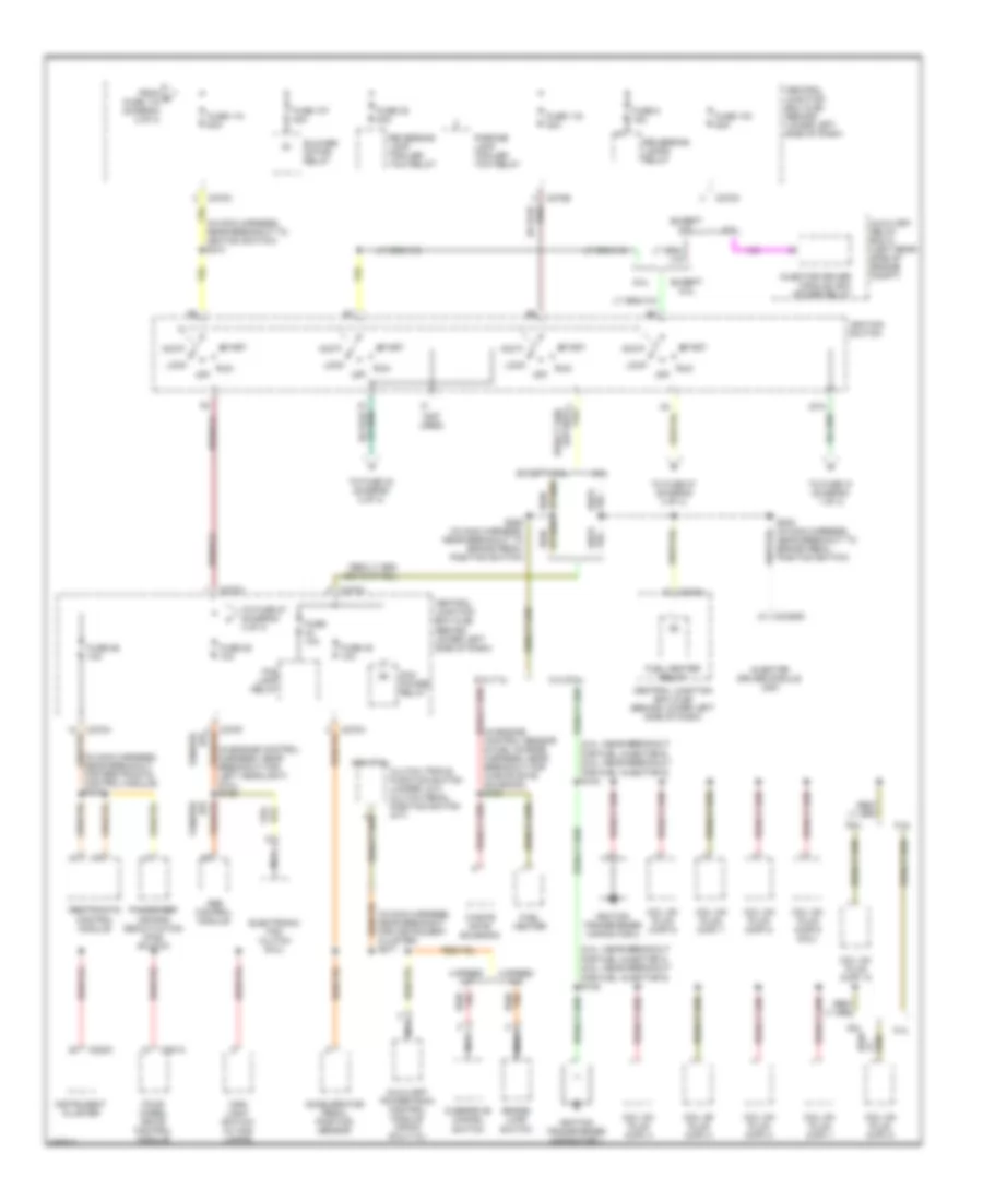 Power Distribution Wiring Diagram (3 of 4) for Ford Cab  Chassis F350 Super Duty 2003