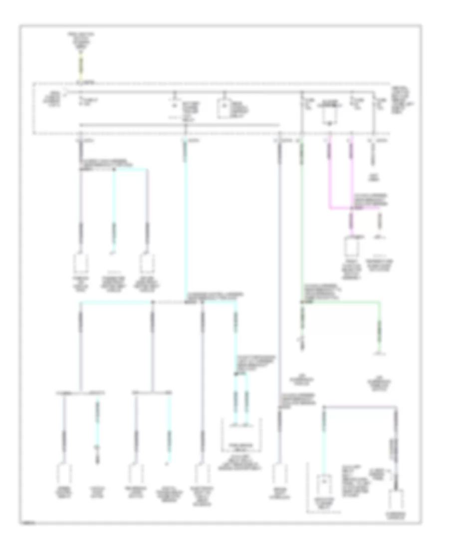 Power Distribution Wiring Diagram (4 of 4) for Ford Cab  Chassis F350 Super Duty 2003