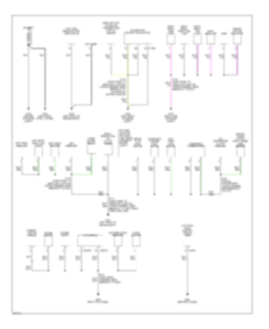 Ground Distribution Wiring Diagram 1 of 3 for Ford Focus S 2010