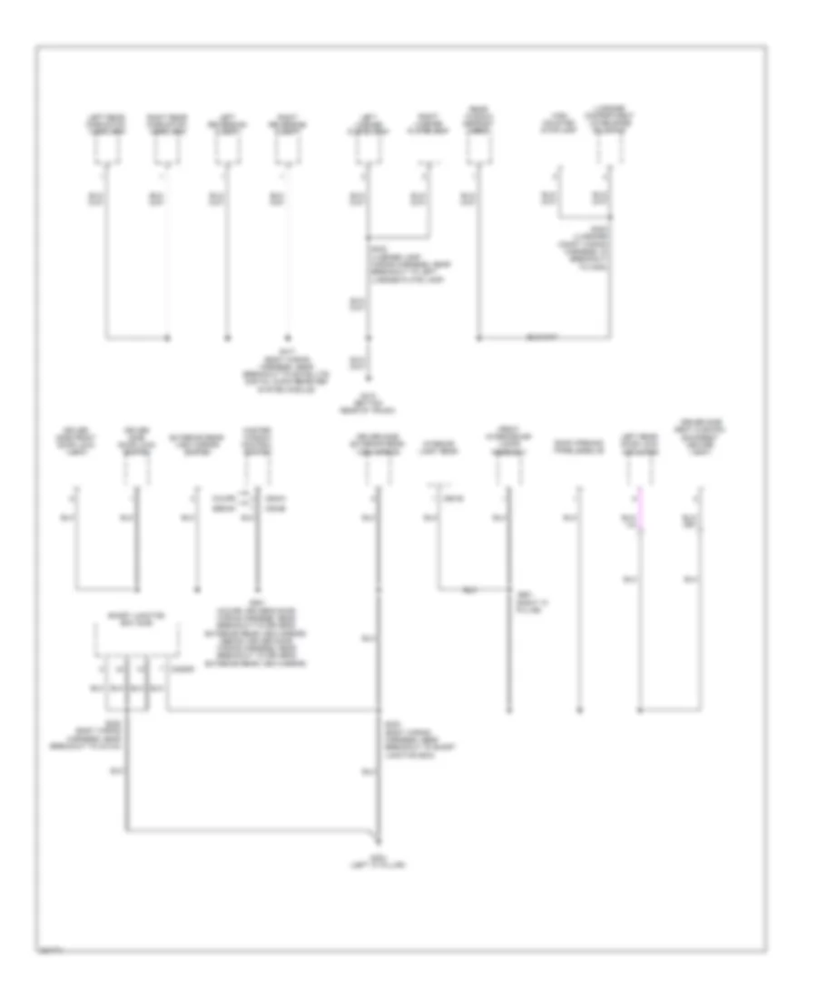 Ground Distribution Wiring Diagram (3 of 3) for Ford Focus S 2010