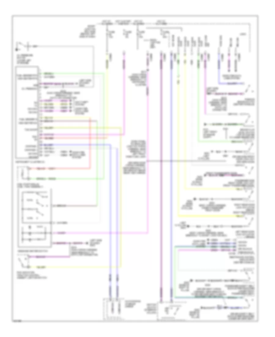 Instrument Cluster Wiring Diagram for Ford Focus S 2010