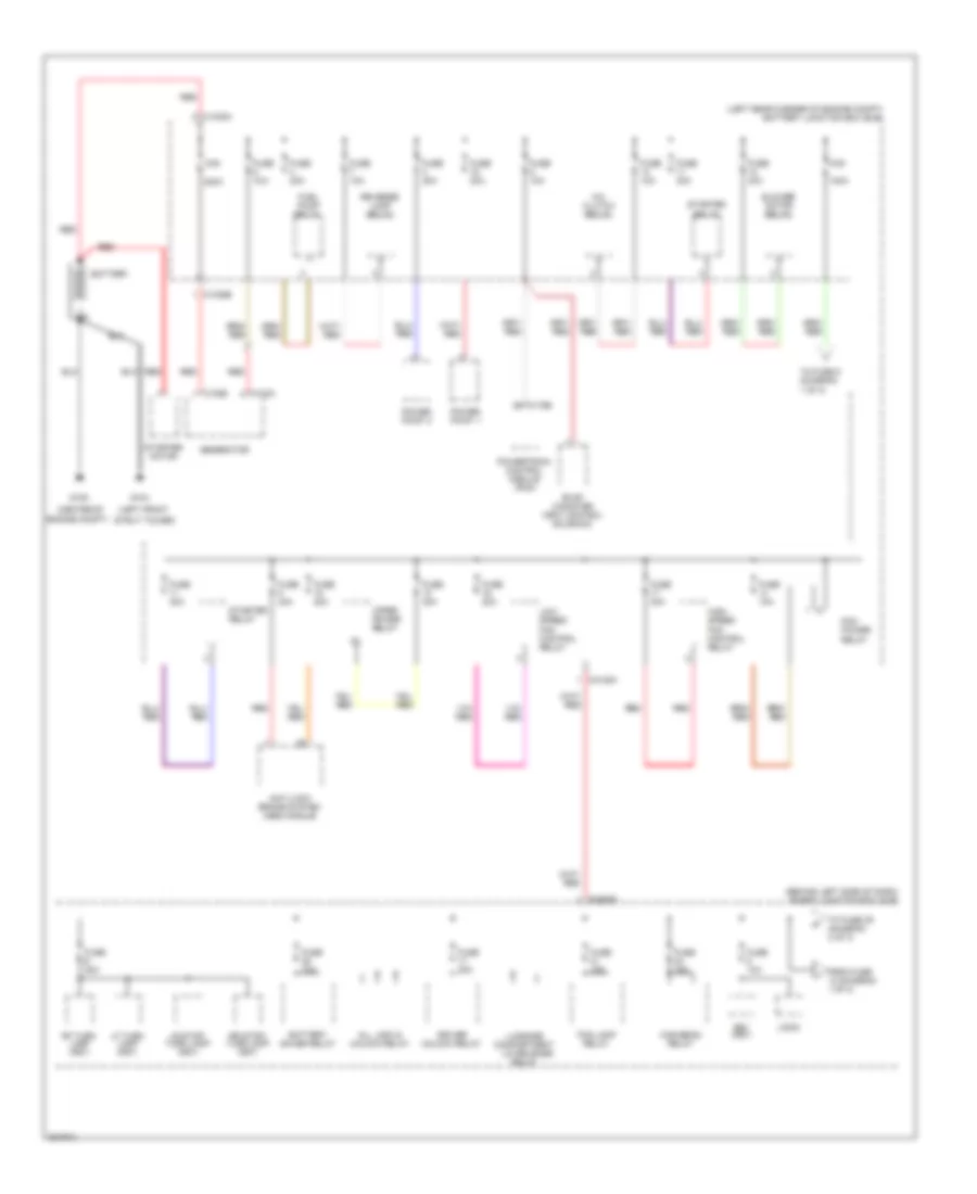 Power Distribution Wiring Diagram 1 of 3 for Ford Focus S 2010