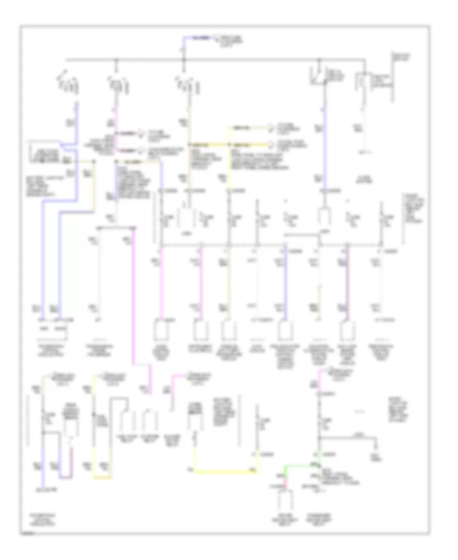 Power Distribution Wiring Diagram 3 of 3 for Ford Focus S 2010