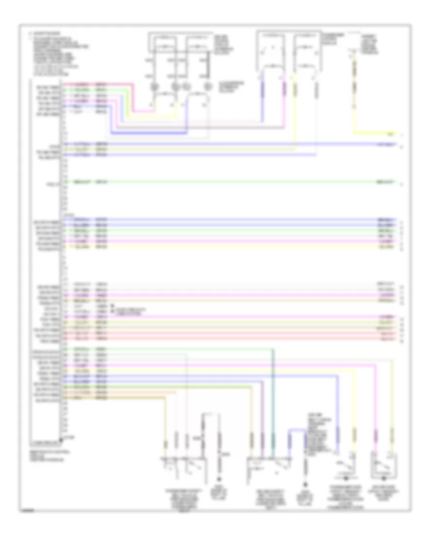 Supplemental Restraints Wiring Diagram 1 of 2 for Ford Focus S 2010