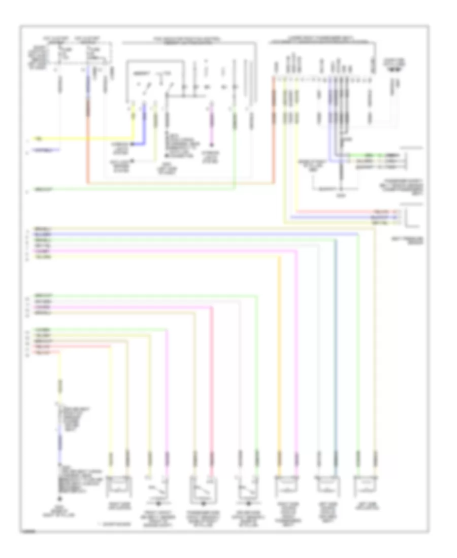 Supplemental Restraints Wiring Diagram 2 of 2 for Ford Focus S 2010