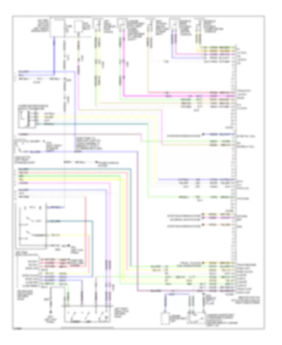 Forced Entry Wiring Diagram, with Intelligent Access (2 of 2) for Ford Taurus Limited 2011