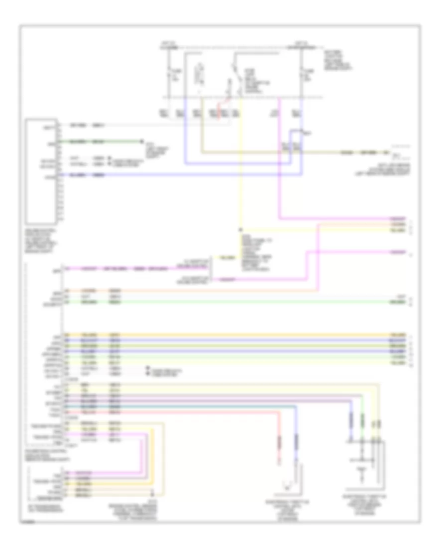 3.5L Twin Turbo, Cruise Control Wiring Diagram (1 of 2) for Ford Taurus Limited 2011