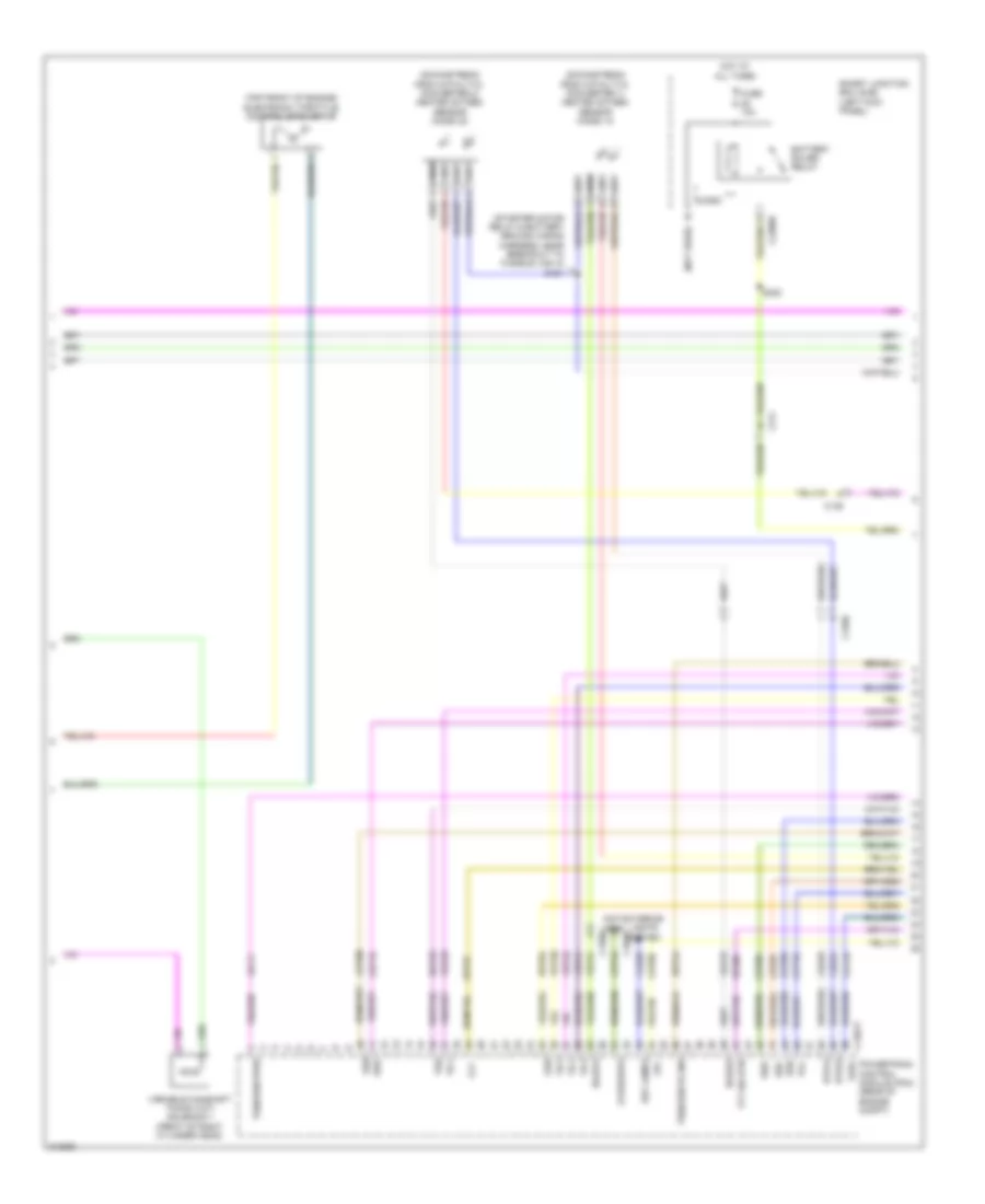 3.5L Twin Turbo, Engine Performance Wiring Diagram (4 of 7) for Ford Taurus Limited 2011