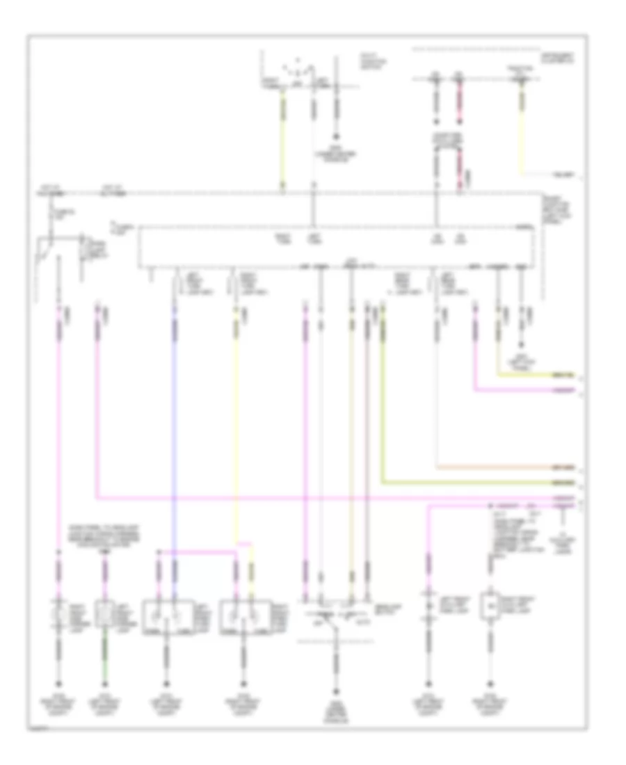 Exterior Lamps Wiring Diagram 1 of 2 for Ford Taurus Limited 2011