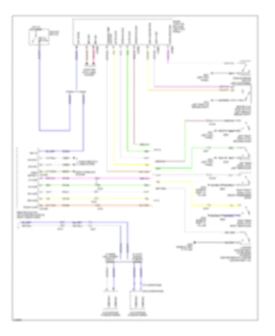 Instrument Cluster Wiring Diagram 2 of 2 for Ford Taurus Limited 2011