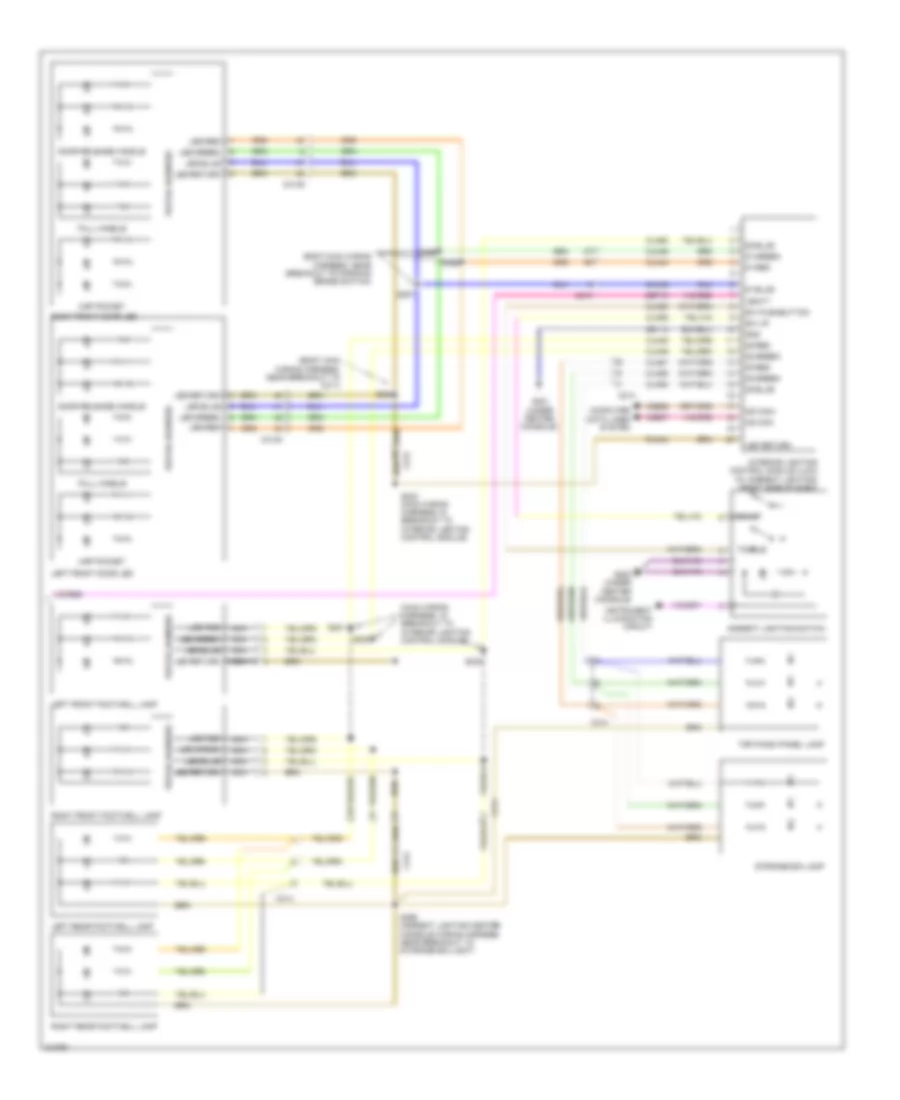 Courtesy Lamps Wiring Diagram 2 of 2 for Ford Taurus Limited 2011