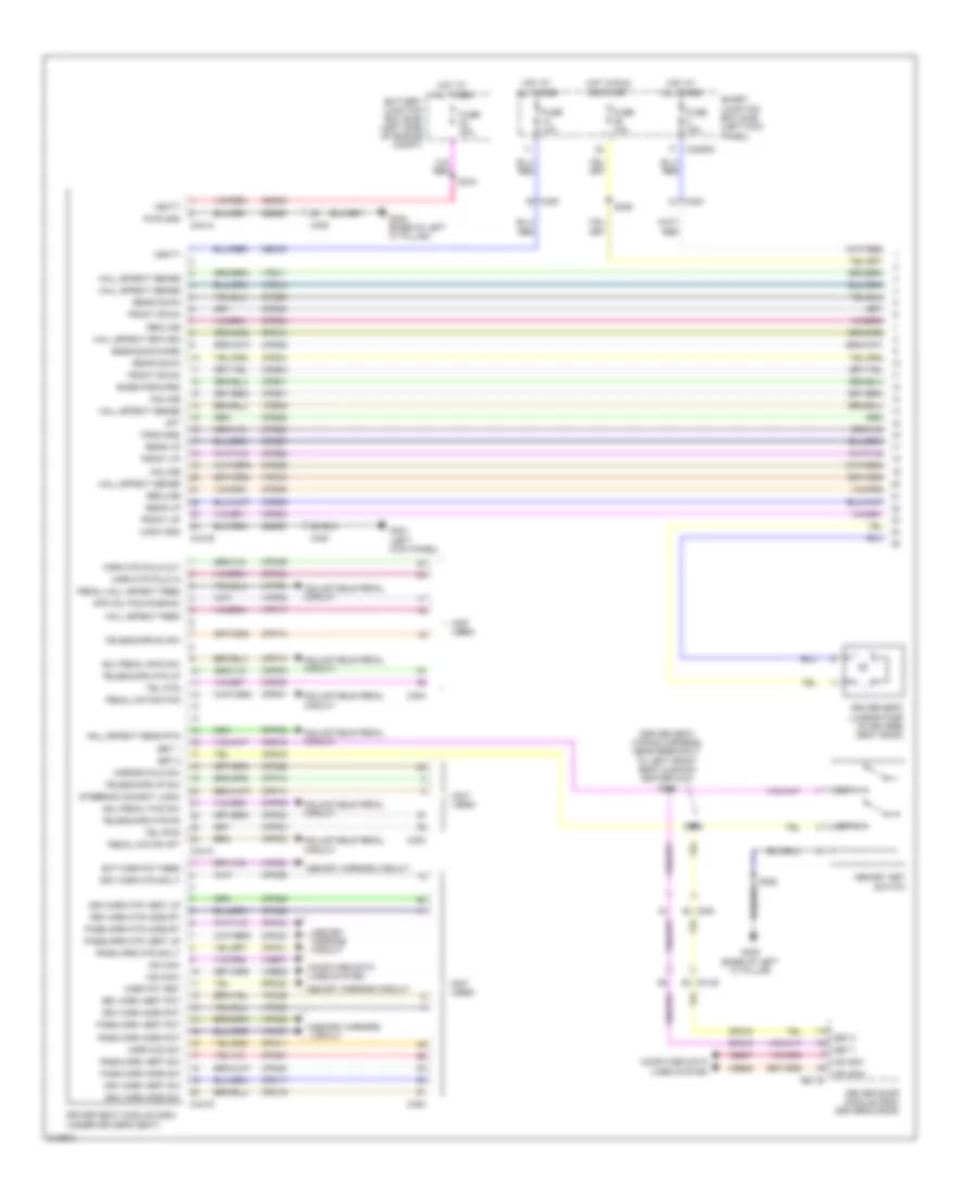 Drivers Memory Seat Wiring Diagram, 14-Way Driver Seat (1 of 2) for Ford Taurus Limited 2011