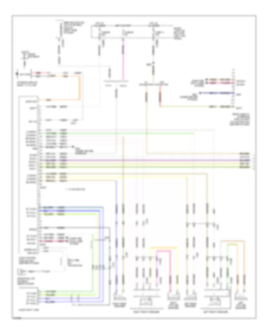 Navigation Wiring Diagram, without Sony (1 of 2) for Ford Taurus Limited 2011