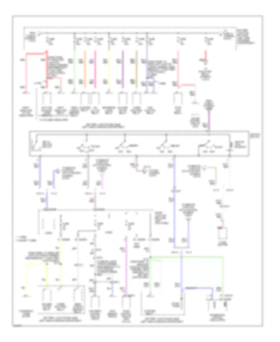 Power Distribution Wiring Diagram 2 of 5 for Ford Taurus Limited 2011