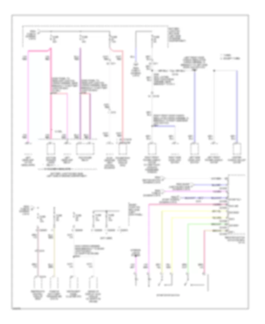 Power Distribution Wiring Diagram (5 of 5) for Ford Taurus Limited 2011