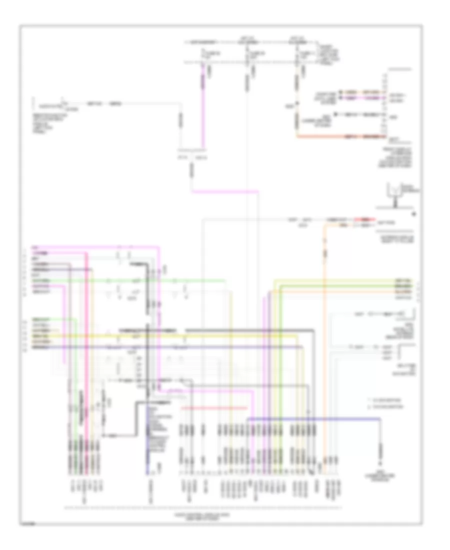 SONY Radio Wiring Diagram (2 of 3) for Ford Taurus Limited 2011
