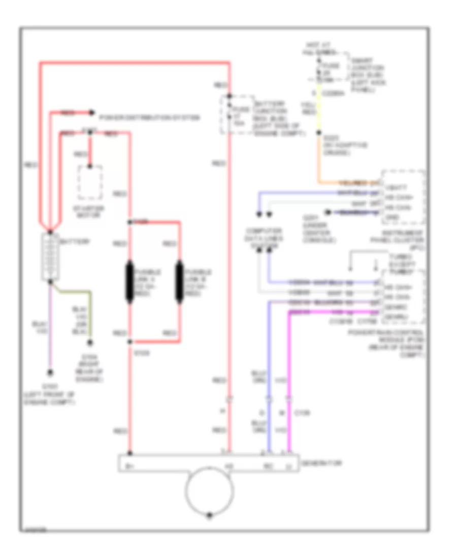 Charging Wiring Diagram for Ford Taurus Limited 2011