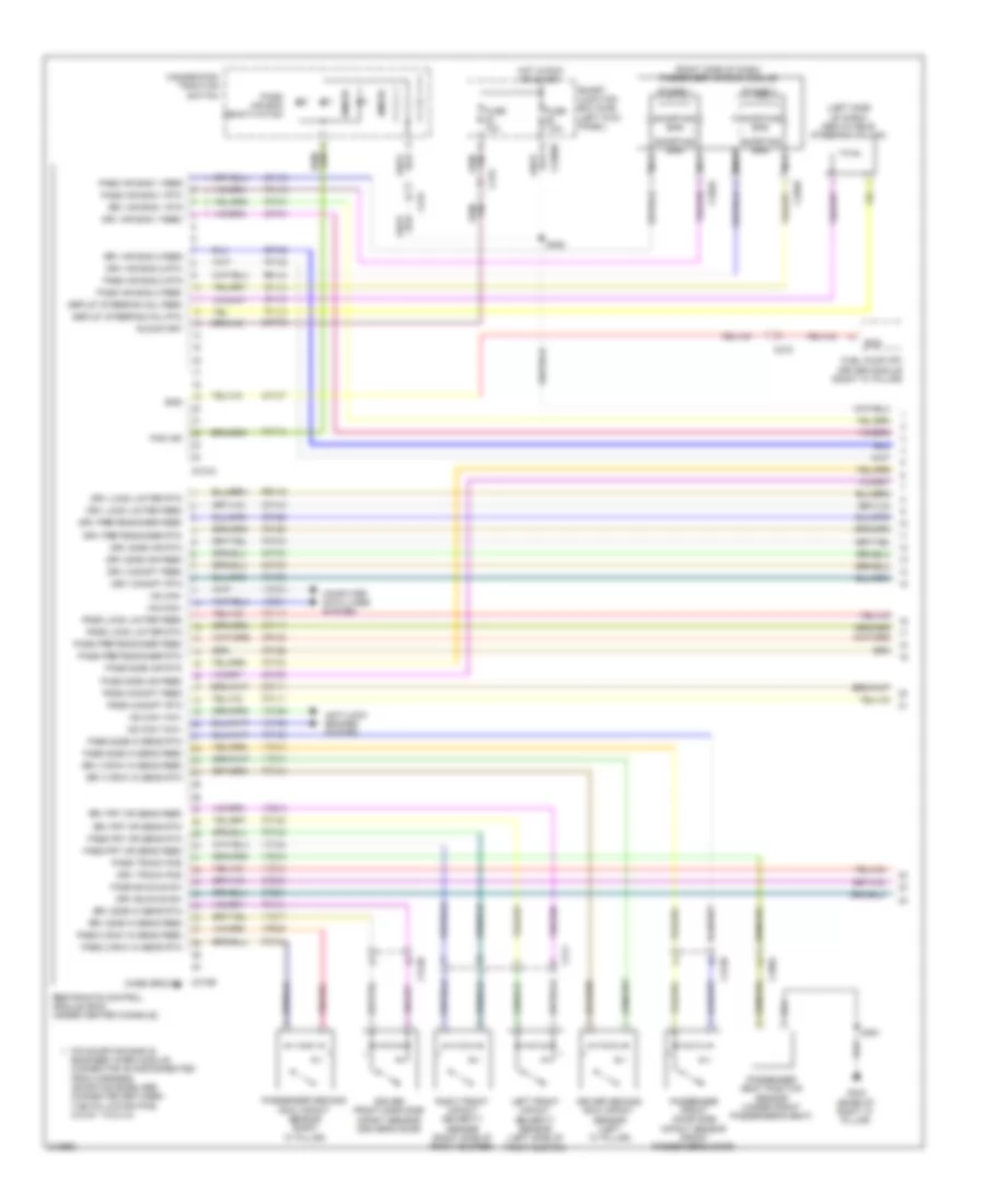 Supplemental Restraints Wiring Diagram 1 of 2 for Ford Taurus Limited 2011