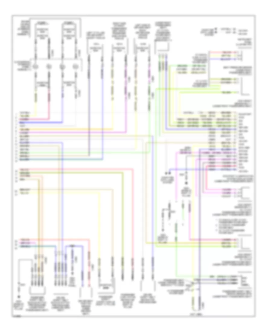 Supplemental Restraints Wiring Diagram 2 of 2 for Ford Taurus Limited 2011