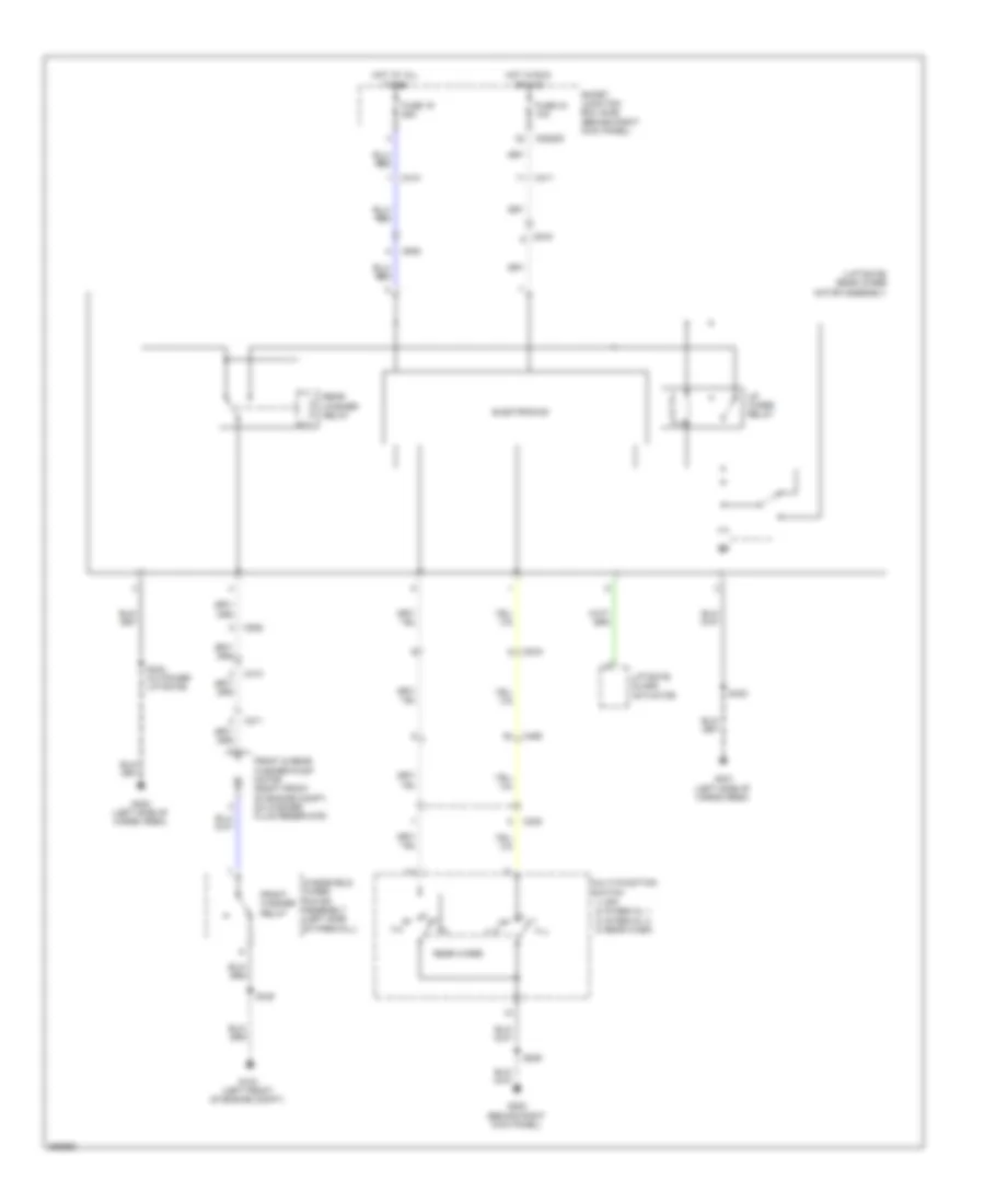 Электросхема заднего стеклоочистителя дворника и омывателя для Ford Expedition King Ranch 2013
