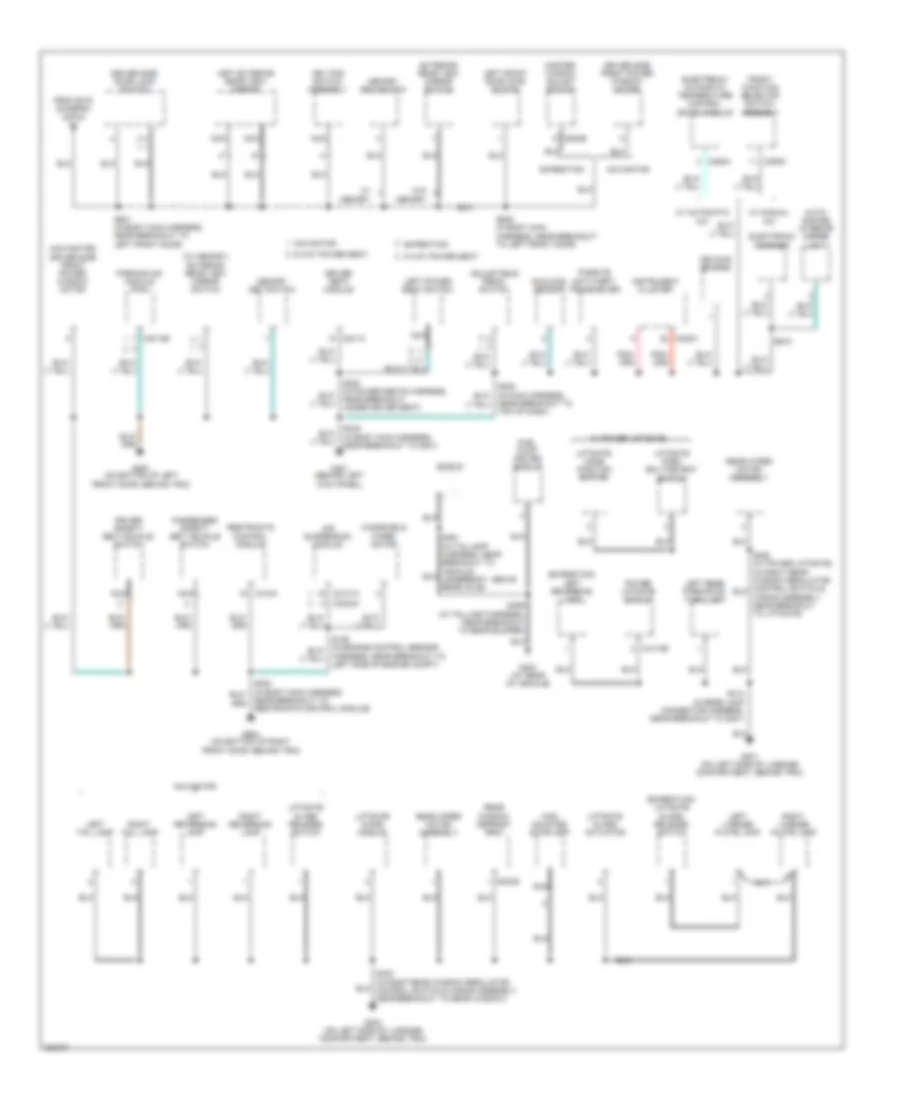 Ground Distribution Wiring Diagram (3 of 4) for Ford Expedition 2005