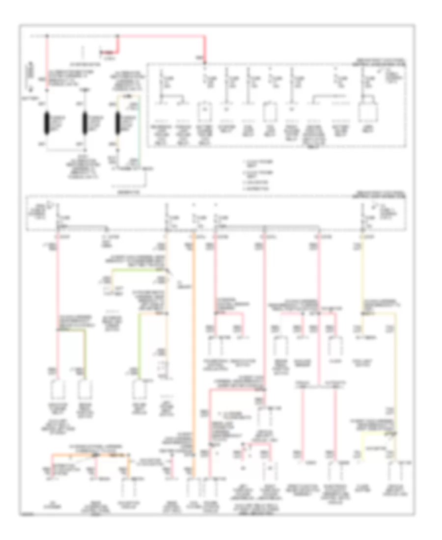 Power Distribution Wiring Diagram 1 of 4 for Ford Expedition 2005