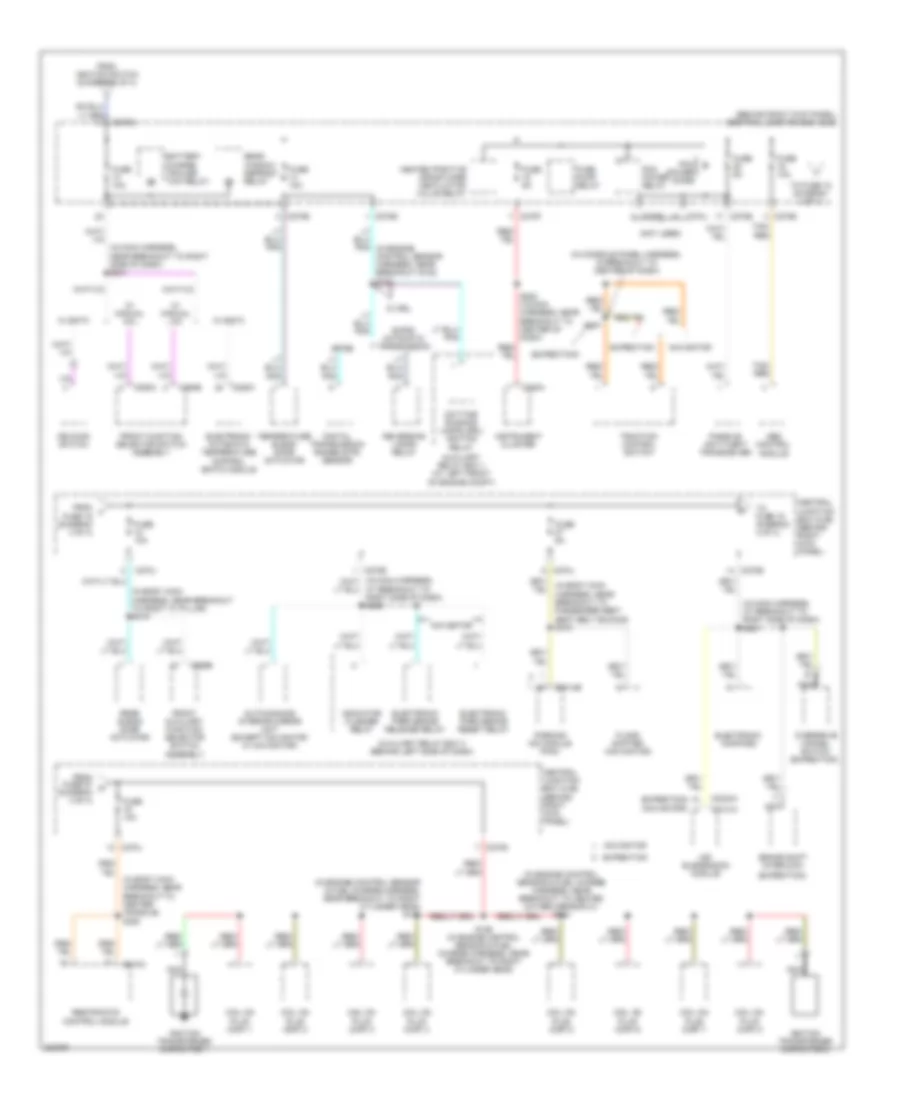 Power Distribution Wiring Diagram 4 of 4 for Ford Expedition 2005