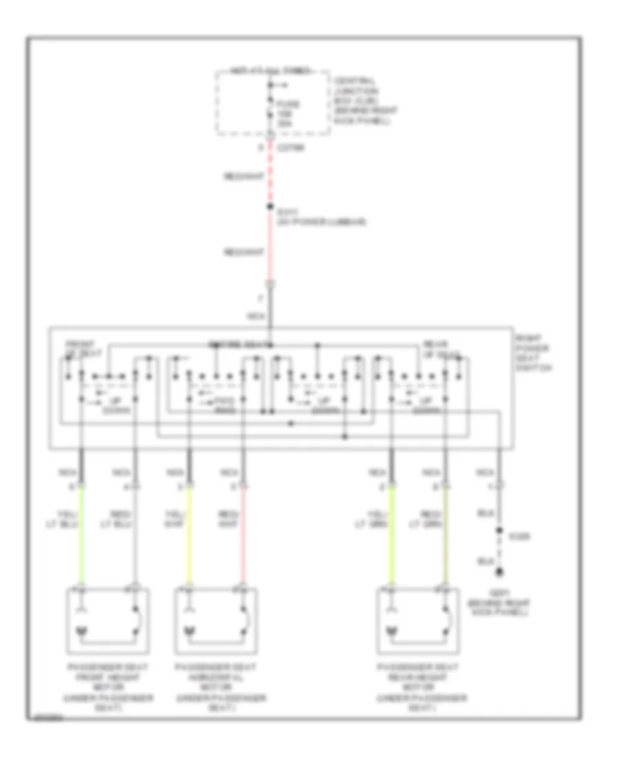 Passenger Power Seat Wiring Diagram for Ford Expedition 2005