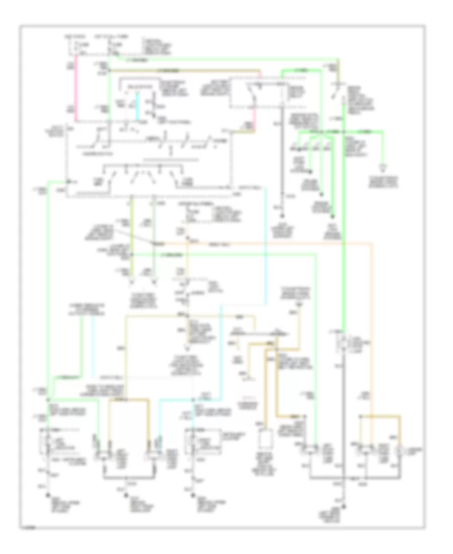 Exterior Lamps Wiring Diagram without Stripped Chassis 1 of 2 for Ford E450 Super Duty 2001