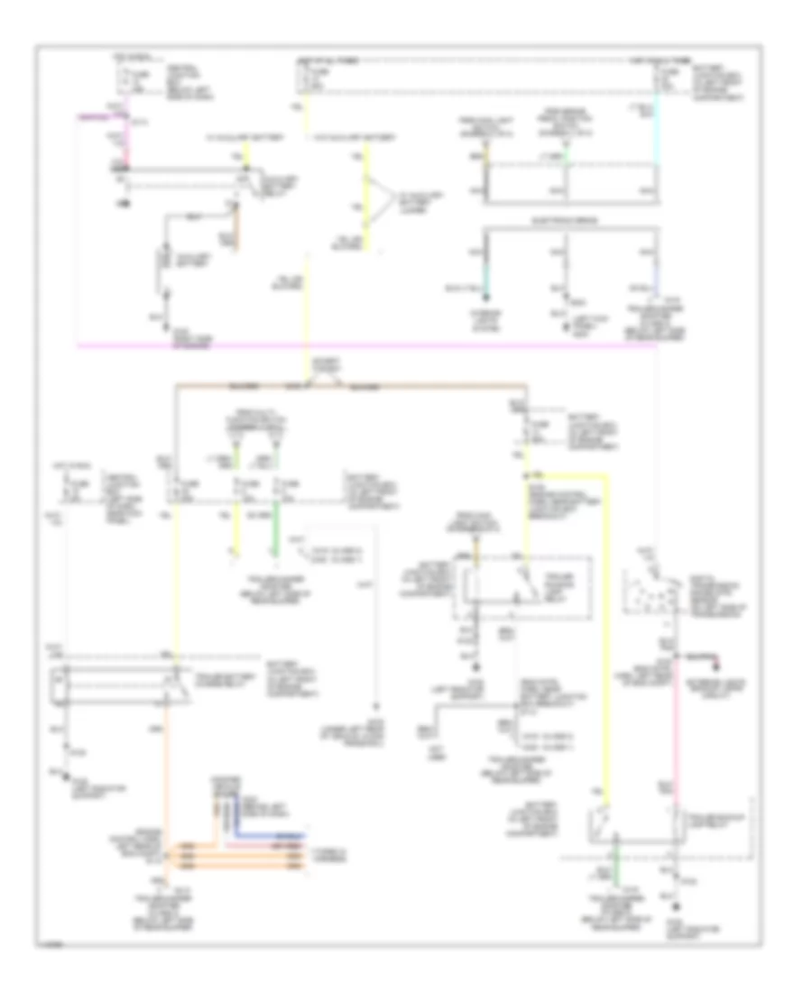 Exterior Lamps Wiring Diagram, without Stripped Chassis (2 of 2) for Ford E450 Super Duty 2001