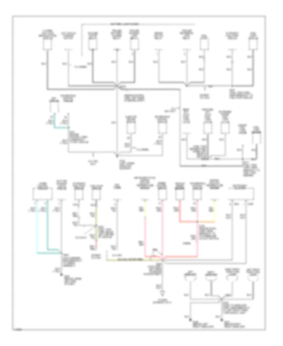 Ground Distribution Wiring Diagram, without Stripped Chassis (2 of 4) for Ford E450 Super Duty 2001