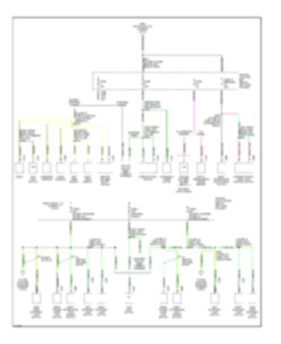 Power Distribution Wiring Diagram (5 of 5) for Ford E450 Super Duty 2001