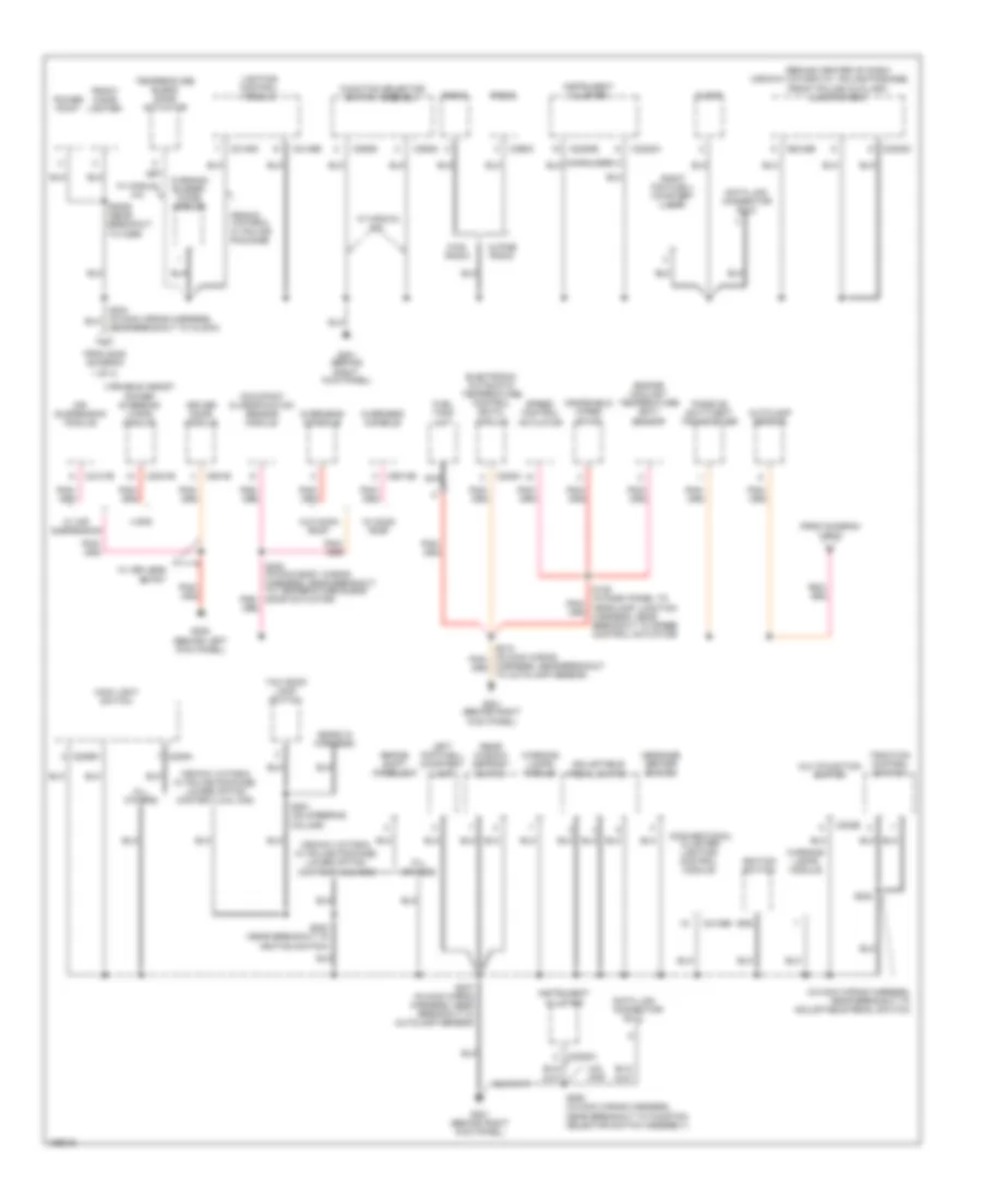 Ground Distribution Wiring Diagram 2 of 3 for Ford Crown Victoria 2003